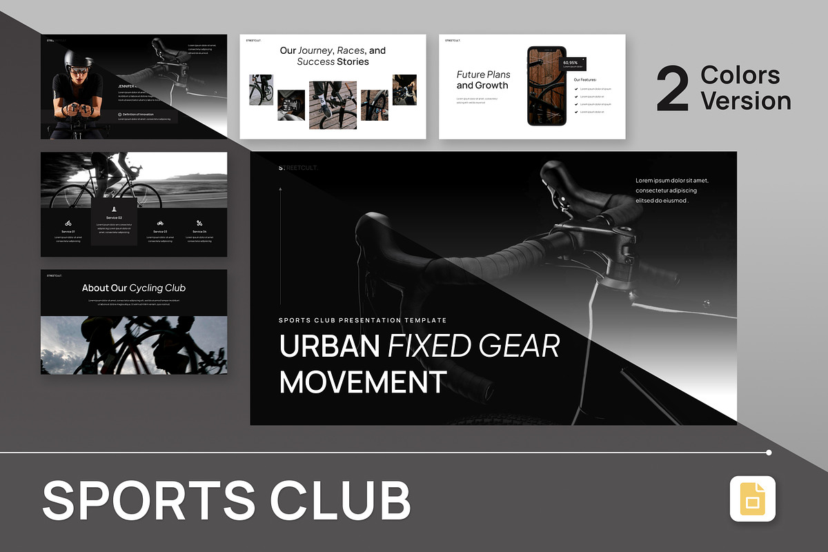 Sports Club Google Slides, a Presentation Template by Antstheme (Photo 1 of 4)