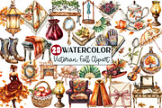 18th Century Victorian Fall Clipart, an Illustration by Rose Art (Thumbnail 1 of 7)