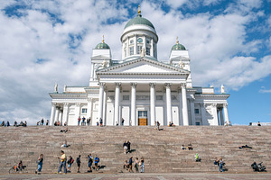 Helsinki cathedral in summer, an Architecture Photo by BOOCYS