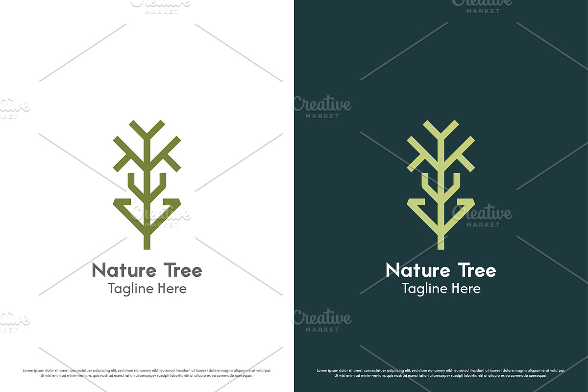 Abstract Nature Tree Logo Design, a Branding & Logo Template by Morvana Crew