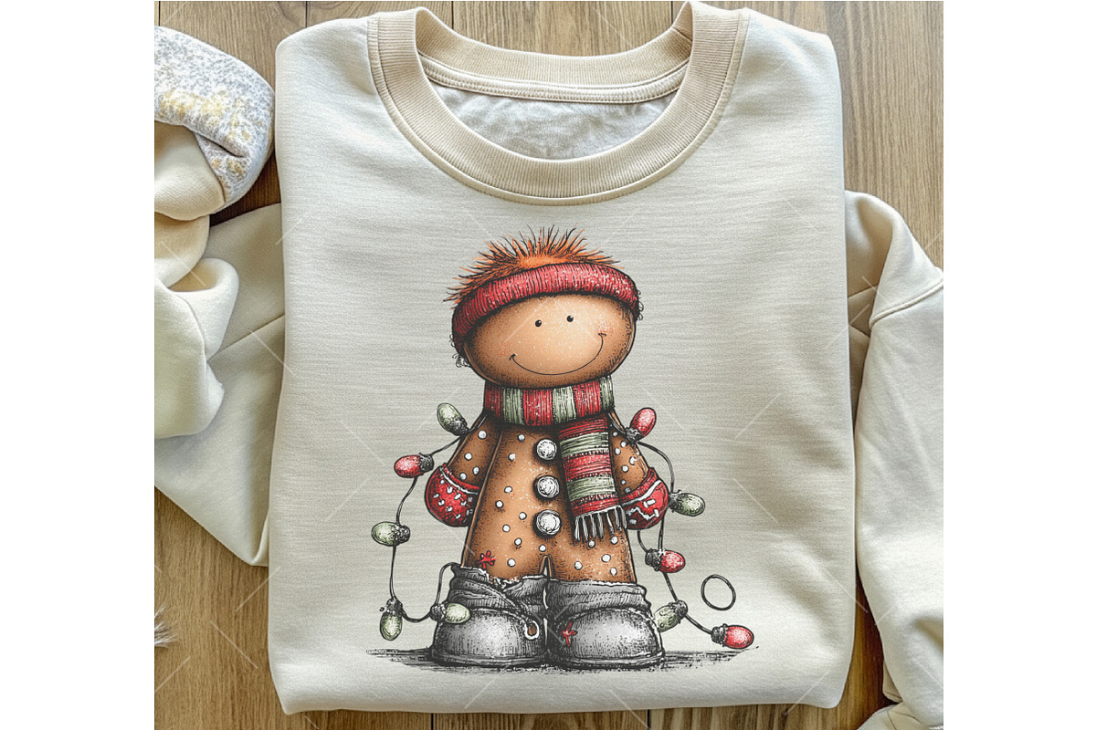 Whimsical Christmas Gingerbread Clip, an Illustration by OK Design (Photo 6 of 6)
