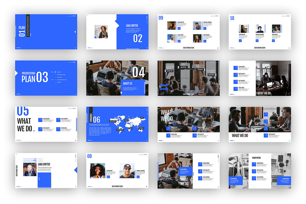 PowerPoint Digital Team Portfolio, a Presentation Template by INSP.DESIGN (Photo 2 of 6)