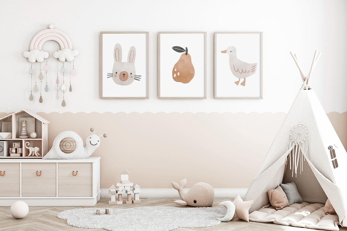 Boho Nursery Clipart and Patterns, an Illustration by Point and Poem (Photo 8 of 8)