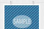 Ocean Blue Waves Digital Paper, a Pattern Graphic by Leska's Digitals (Thumbnail 4 of 6)