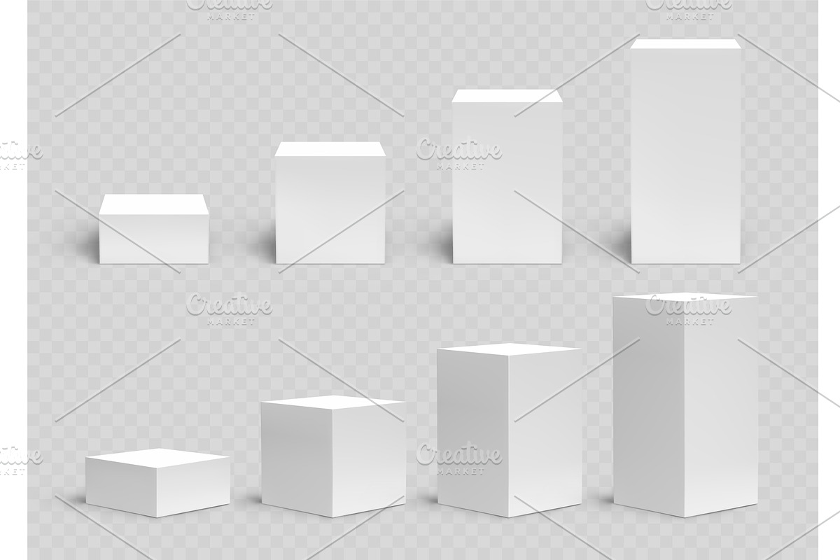 White 3d podium. Realistic product, an Illustration by Frogella