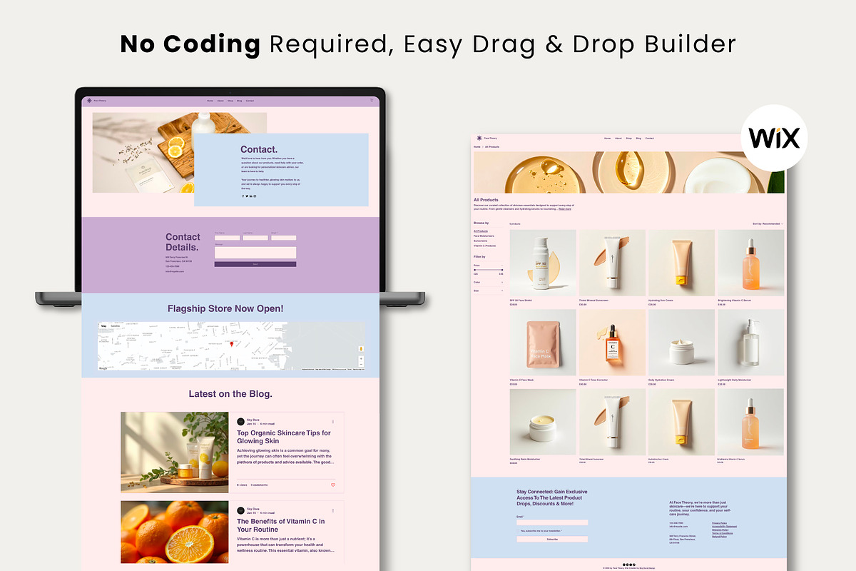 Wix Skincare & Wellness Website, a Wix Template by Sky Dore Design (Photo 7 of 11)
