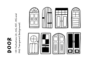 39+ Hand-Drawn Door Illustrations, an Object Illustration by The Journey Atelier (Thumbnail 2 of 6)