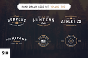 Vintage Hand Drawn Logos: Volume Two, a Branding & Logo Template by Hustle Supply Co. (Thumbnail 1 of 5)