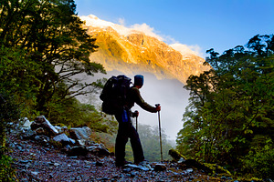 Amazing Hiking In Mountains, a Person Photo by THP Creative