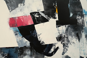 An abstract painting featuring bold brush strokes and a mix of colors including, an Arts & Entertainment Photo by Textures & Backgrounds