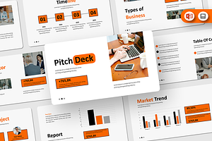 Pitch Deck - PowerPoint Template, a Presentation Template by QR Design Studio
