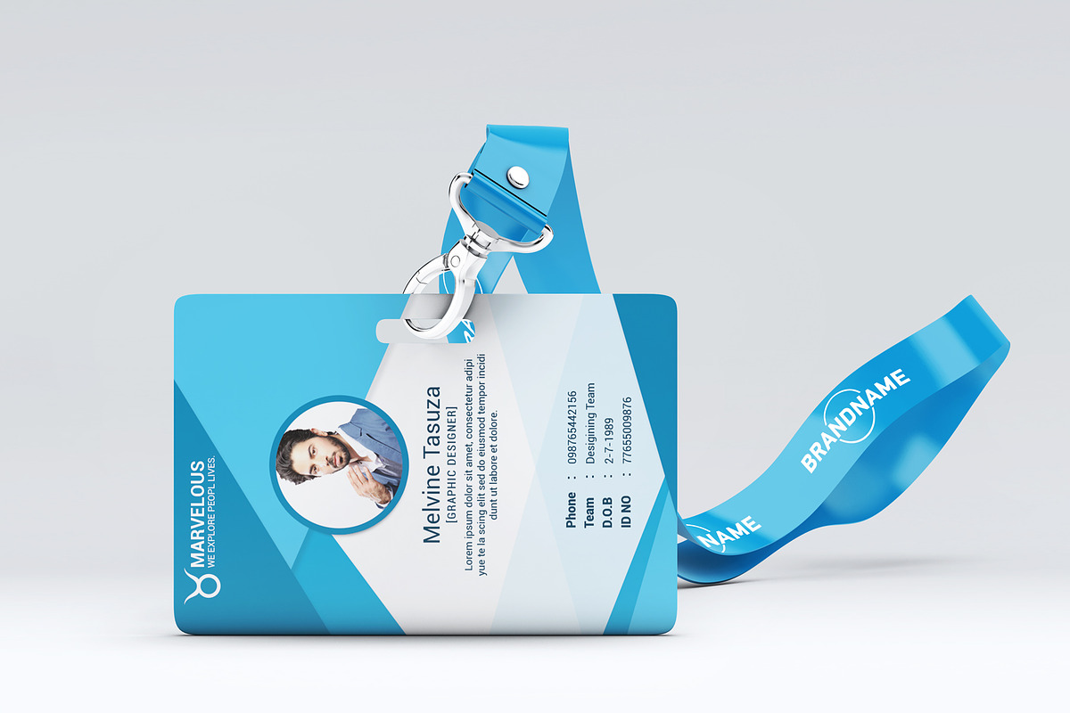 Id Card Template, a Card Template by Business Flyers (Photo 3 of 4)