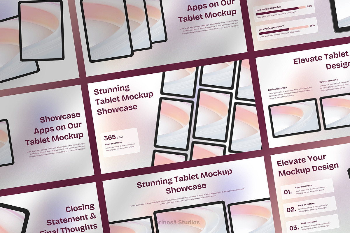Tablet Mockup, a Presentation Template by FIBRINOSÄ (Photo 1 of 6)