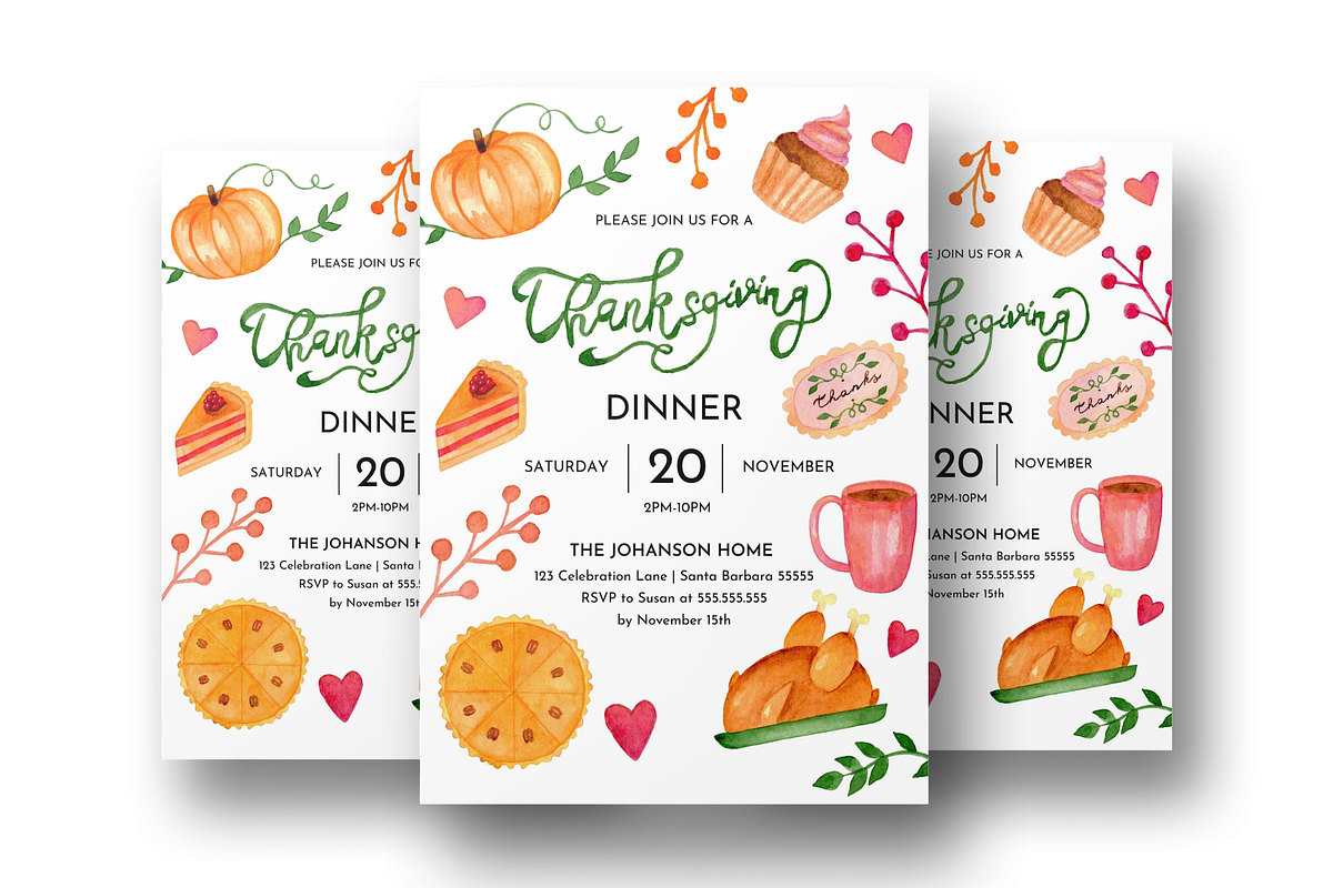 Editable Thanksgiving Invitation, an Invitation Template by ForeverPrint (Photo 7 of 8)