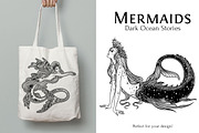 Mermaids. Dark Ocean Stories., an Object Graphic by Anastasia (Thumbnail 7 of 11)
