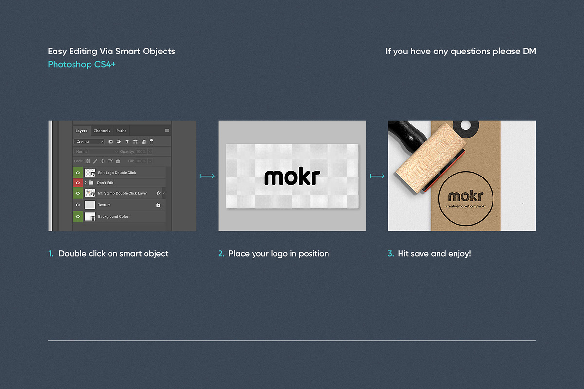 Ink Stamp Mockup Psd, an Apparel Mockup by Mokr (Photo 5 of 5)