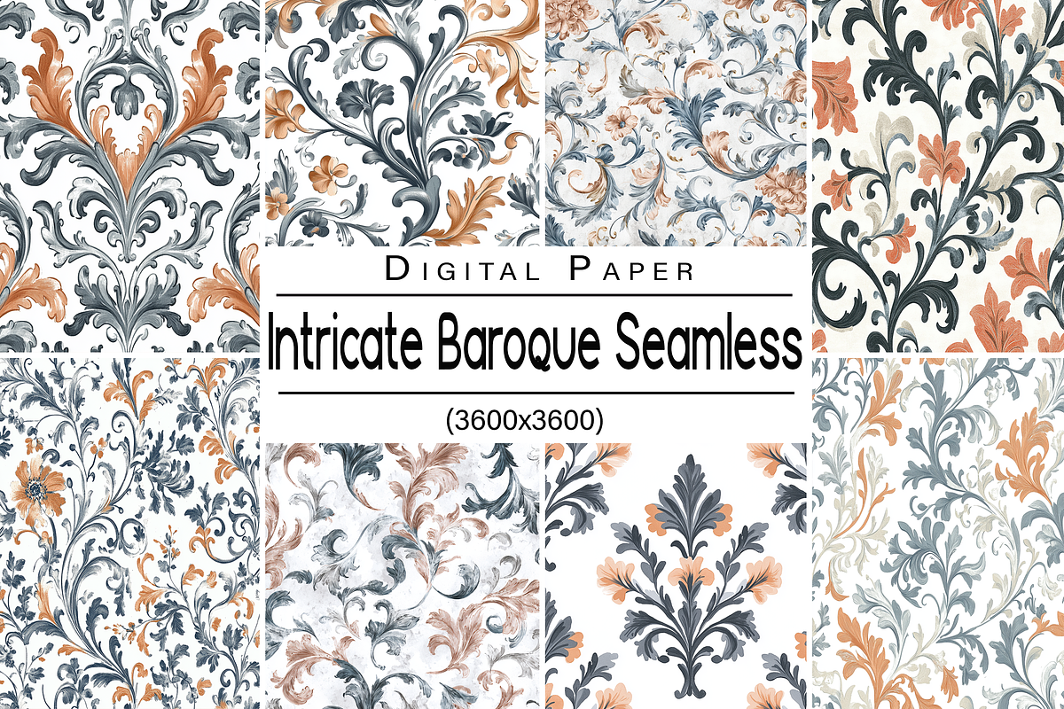 Intricate Baroque Seamless Pattern