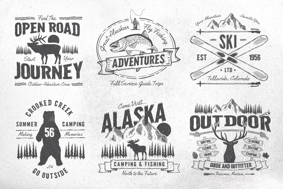 North Western Font + Vectors Vol 3 preview 3