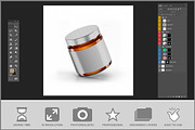 Amber Glass Jar Mockup PSD, a Packaging Mockup by Bruno's Shop (Thumbnail 3 of 4)