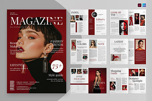 Fashion Magazine Template, a Magazine Template by Cleffon_Graphic_Studio