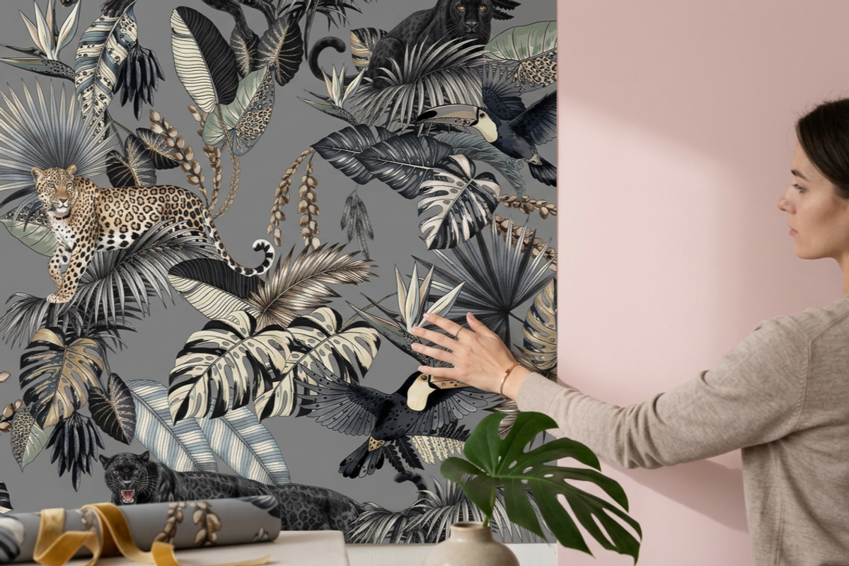 Indigo Jungle Tropical Seamles 2026, a Pattern Graphic by Luiz da Rolt Grathwohl (Photo 20 of 24)
