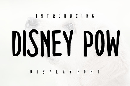 Disney Pow, a Handwritten Font by Infinity art Studio