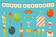 Happy Birthday Celebration Set, an Object Graphic by painterr (Thumbnail 2 of 2)