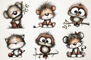 Baby Animal Clipart Bundle, an Illustration by RobertsArt (Thumbnail 7 of 7)