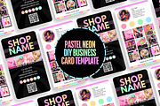 Pastel Neon Business Card Template, a Business Card Template by SunshineStudioBoutique (Thumbnail 9 of 10)