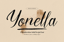 Yonella | Handwritten Solid Script
