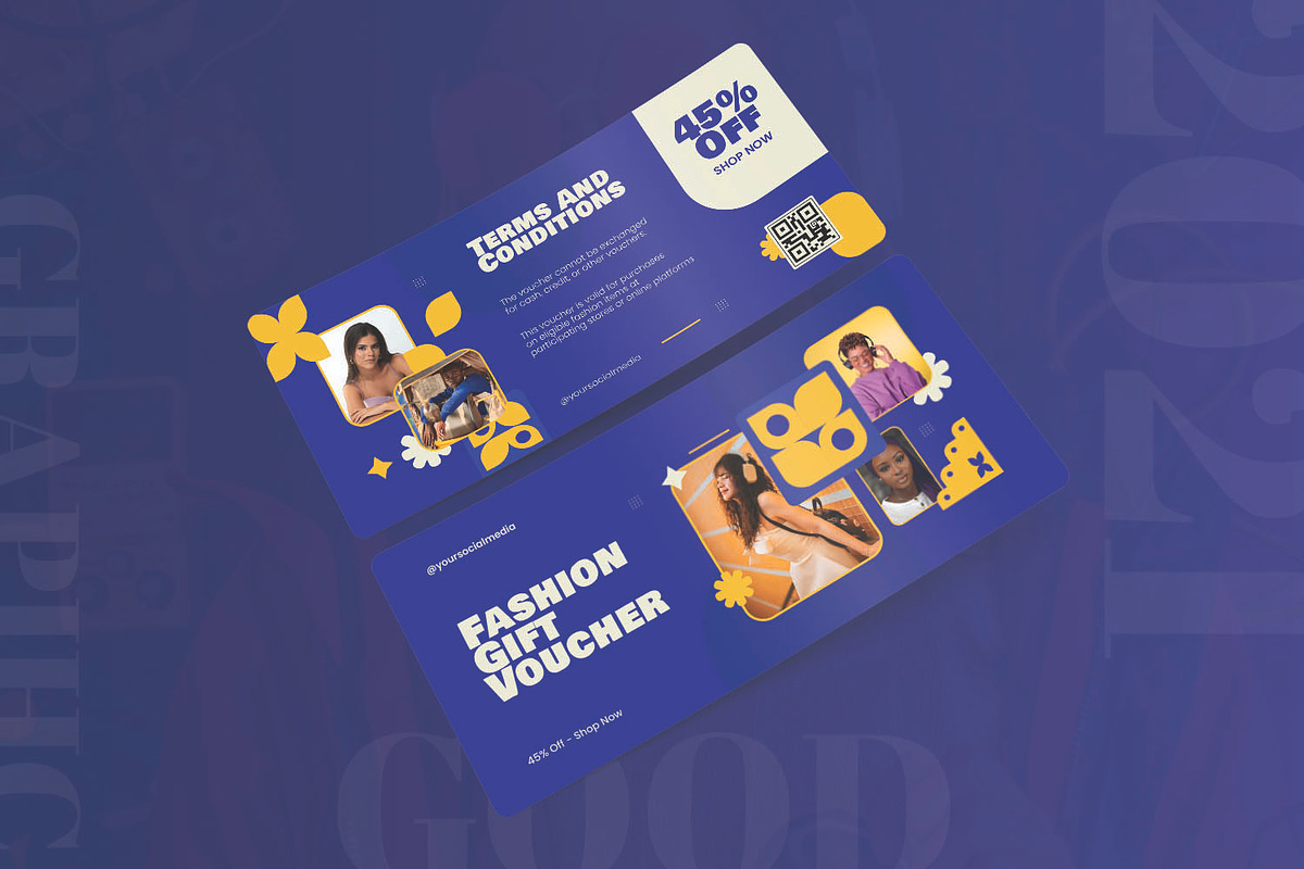 Shape Things Fashion - Gift Voucher, a Print Template by AQR Studio (Photo 2 of 2)