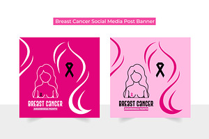 Women Breast Cancer Awareness Post