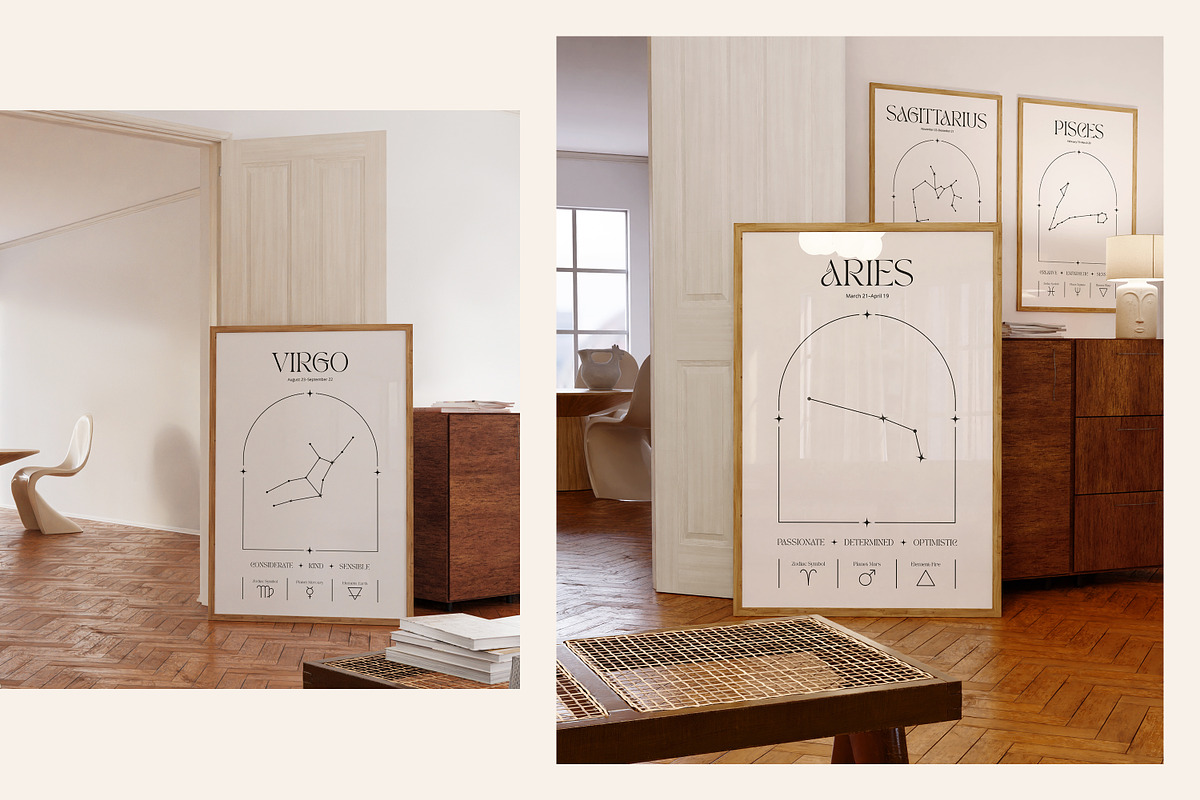 13 Zodiac Posters & Constellations, an Illustration by May Motif (Photo 3 of 13)