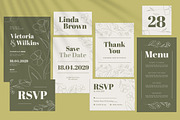 Minimalist Wedding Invitation Set, an Invitation Template by Aiyari Graphic (Thumbnail 1 of 3)
