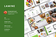 Lamine – Food PowerPoint Template, a Presentation Template by kreatifreya (Thumbnail 1 of 5)