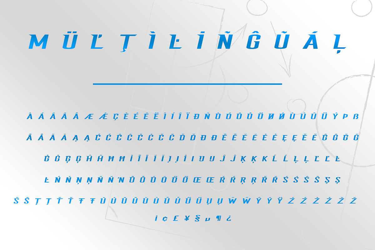 League Sport Typeface preview 4