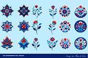FLORAL SCANDINAVIAN VECTOR CLIPART, a Decorative Illustration by Une Affaire de Filles (Thumbnail 3 of 5)