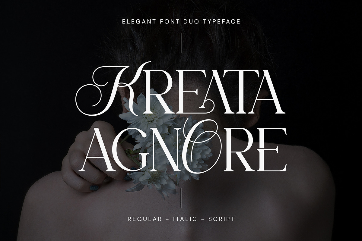 Kreata Agnore - Font Duo, a Serif Font by Idea Studio (Photo 1 of 16)