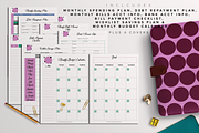 Budget Planner Kit -A5, A4 & Letter, a Stationery Template by Nerdy Girl Creative (Thumbnail 3 of 3)