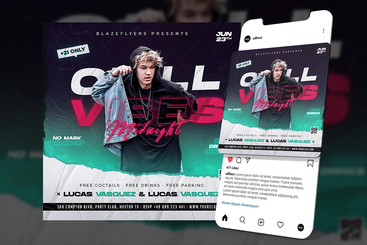 Party Flyer Template, a Flyer Template by FLYERHIVE (Photo 3 of 3)