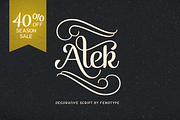 Alek, a Script Font by Fenotype (Thumbnail 1 of 5)