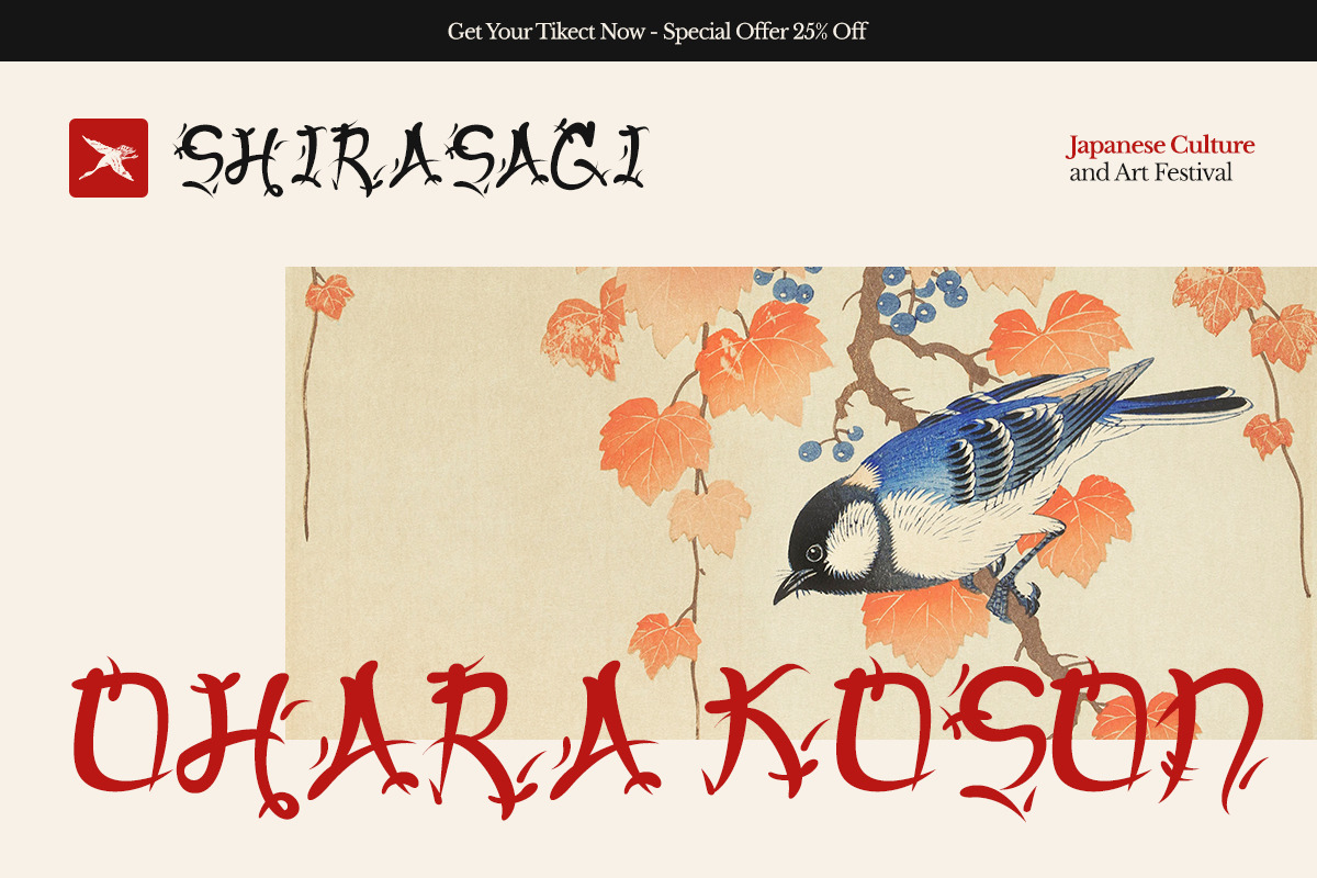 Kaze Japanese Asian Display Font, a Script Font by Vadovastd (Photo 4 of 8)