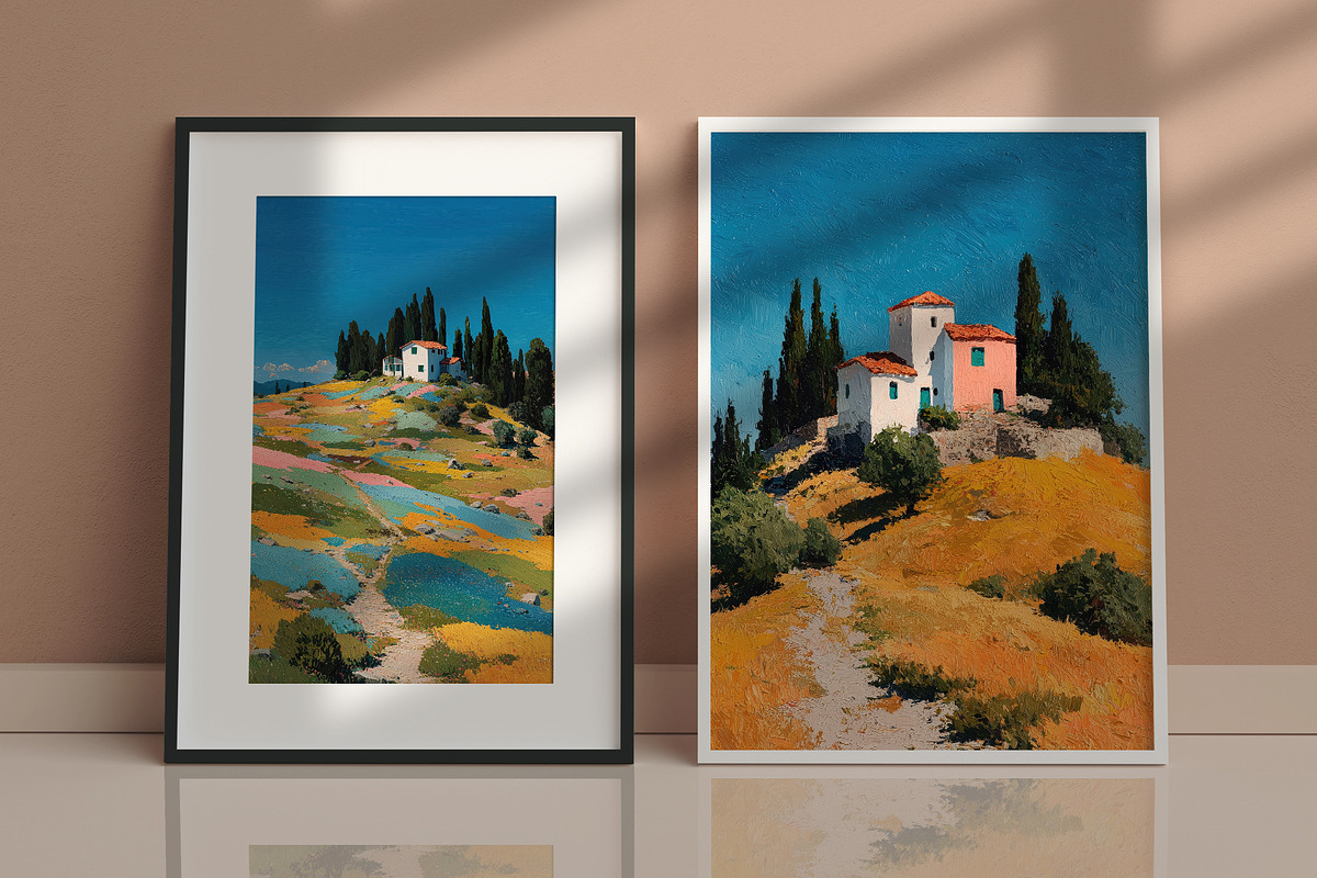 Colorful Countryside Illustration, a Decorative Illustration by Housui Patterns (Photo 10 of 12)