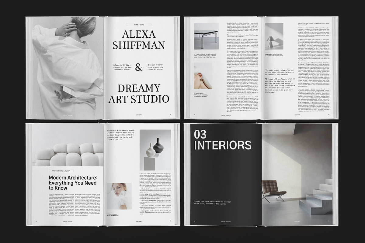 VINCENT / Magazine Brochure Template, a Brochure Template by Studio Dara (Photo 8 of 13)