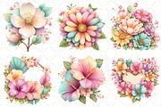 Watercolor Flower Clipart, an Illustration by Black Bird Studio (Thumbnail 4 of 5)