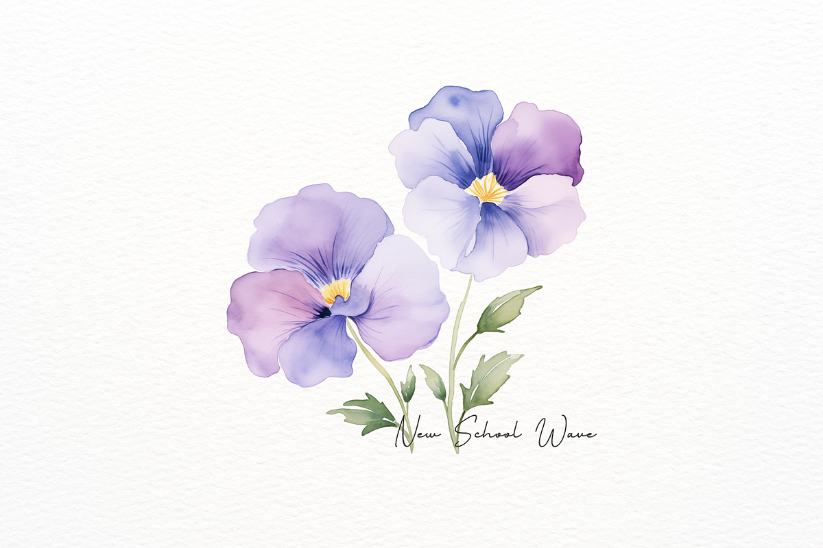 Watercolor Edible Flowers Clipart, an Object Illustration by New-School-Wave (Photo 2 of 5)