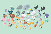 Quirky Series - Animals Mega Pack, an Animal 3D Model by Polydactyl (Thumbnail 2 of 13)