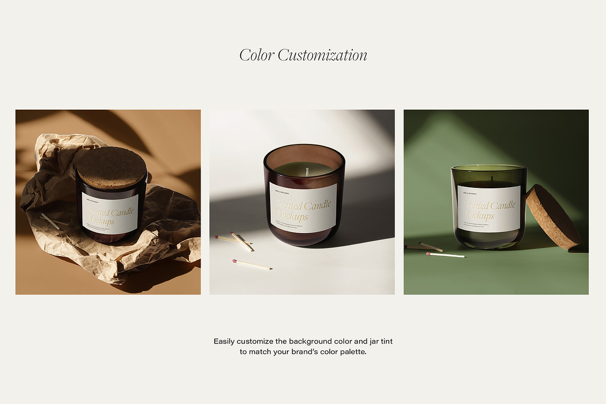Glass Candle Mockup, a Packaging Mockup by Wildfield Studio (Photo 4 of 7)