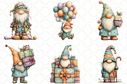 Quirky Christmas Gnome Clipart, an Illustration by Black Bird Studio (Thumbnail 3 of 6)