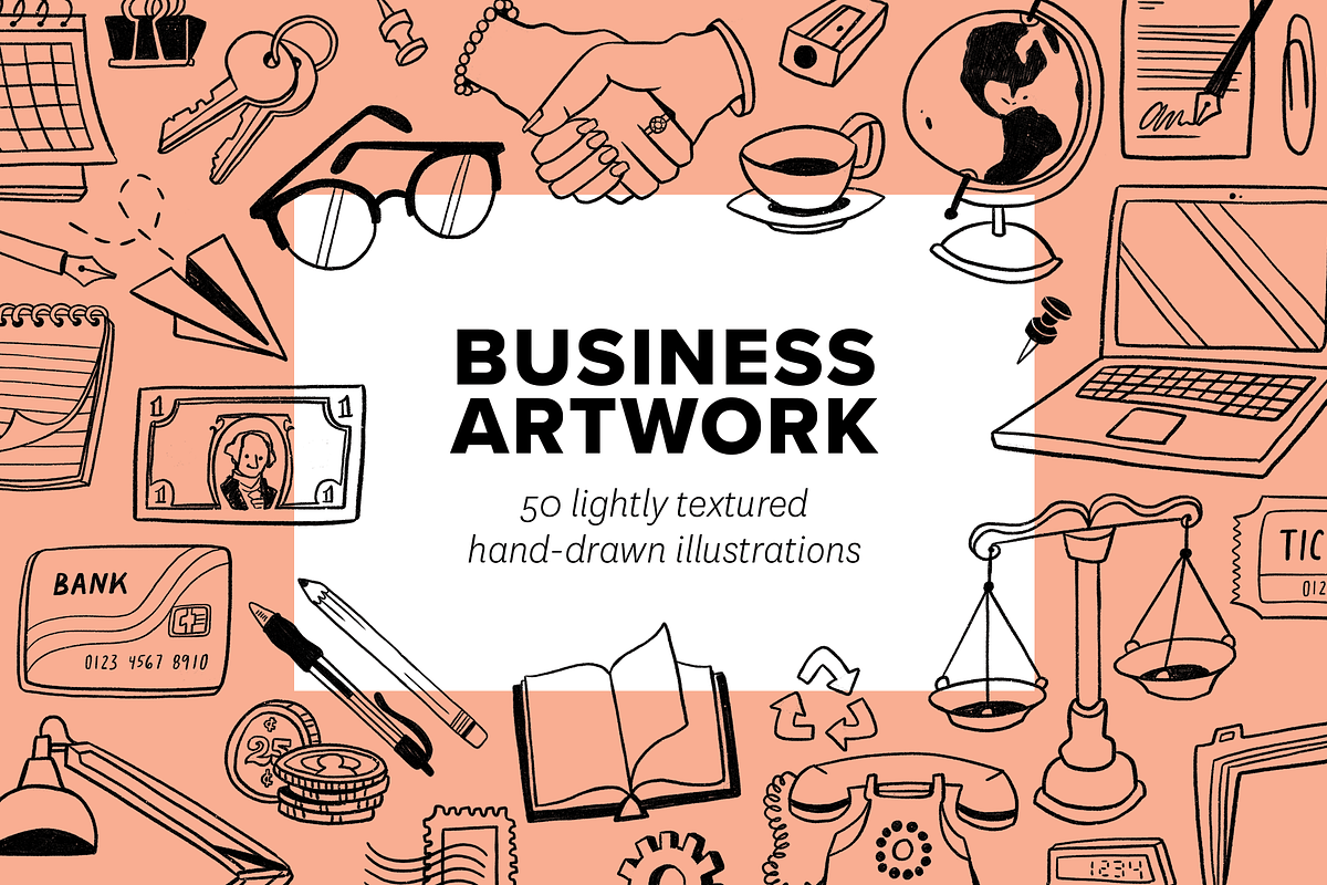Hand Drawn Business Illustrations, a Finance Illustration by rabeccky (Photo 1 of 3)
